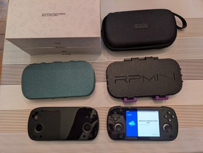 Retroid Pocket Mini V1 Black 6/128GB + Cases + V2 Upgrade Kit Bundle