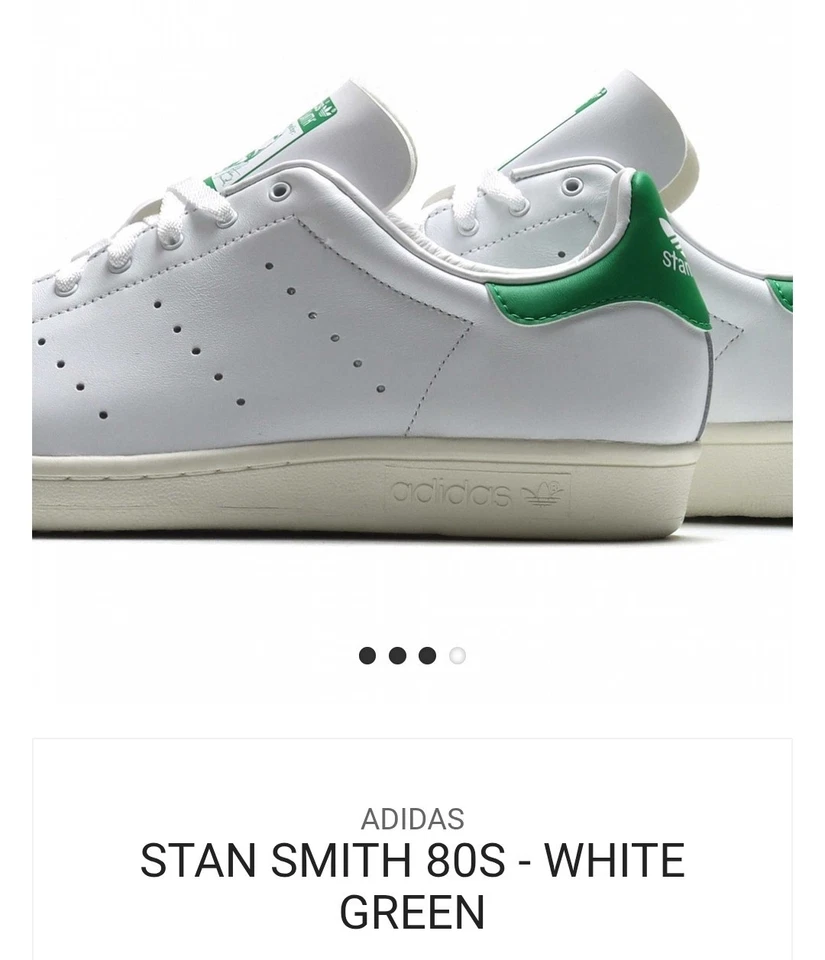 Adidas Stan Smith 80s OG Größe US12,5 FZ5597 Echtleder Edberg Lendl Nastase - Bild 2 von 4