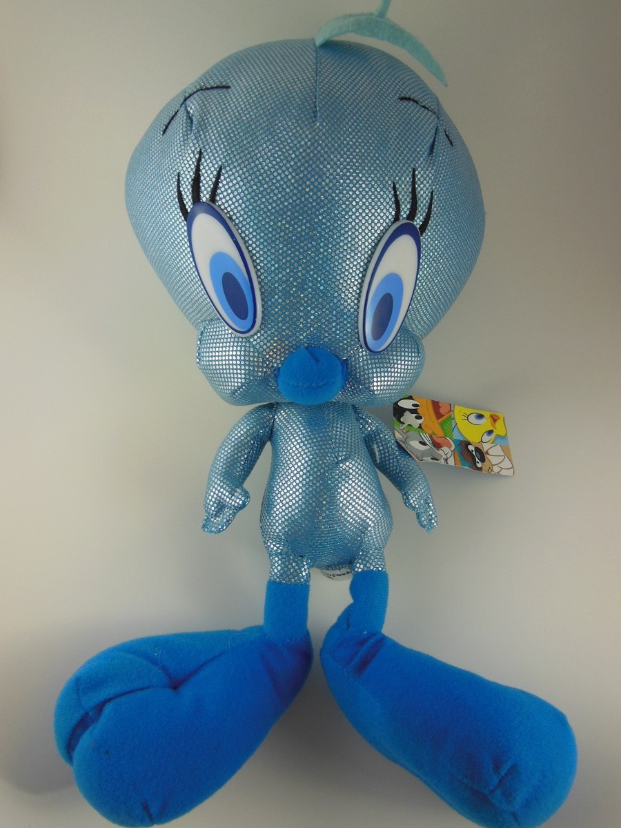 Tweety Bird Blue & Silver 13 inch Metallic blue with Tags