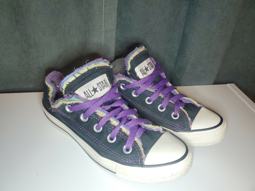 black rainbow star converse