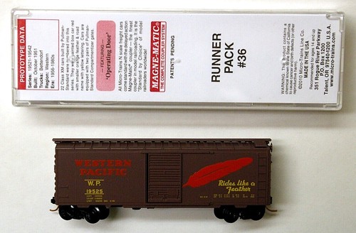 MTL Micro-Trains 02051800 Western Pacific WP 19525 40 pies vagón de carga de una sola puerta | Zustand: New
