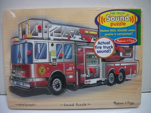 melissa and doug fire truck sound puzzle