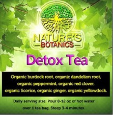 Herbal Detox Tea Bags Organic Dandelion Burdock Root Licorice Yellowdock