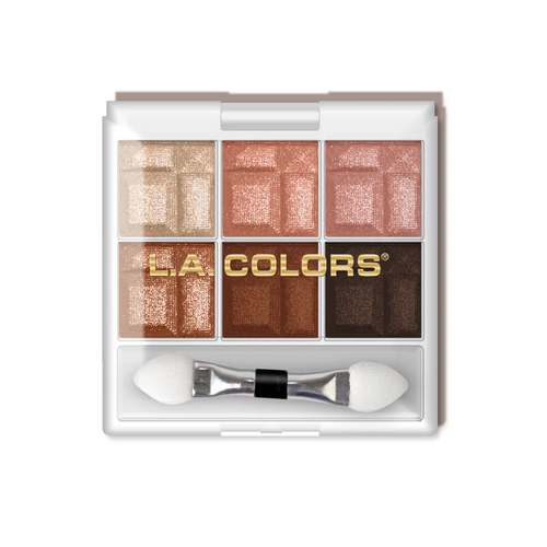 L.A. COLORS 6-Color Eyeshaow Palette - Coordinated Shades - Smooth ...