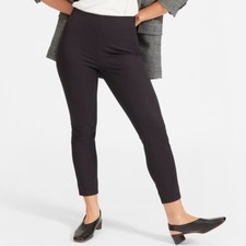 Everlane Black Side Zip Stretch Pants, 0