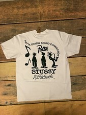 Stussy x Patta Sound Connection Tee Large White With Tags In Stussy x Patta Sound Connection Tee Large White With Tags In