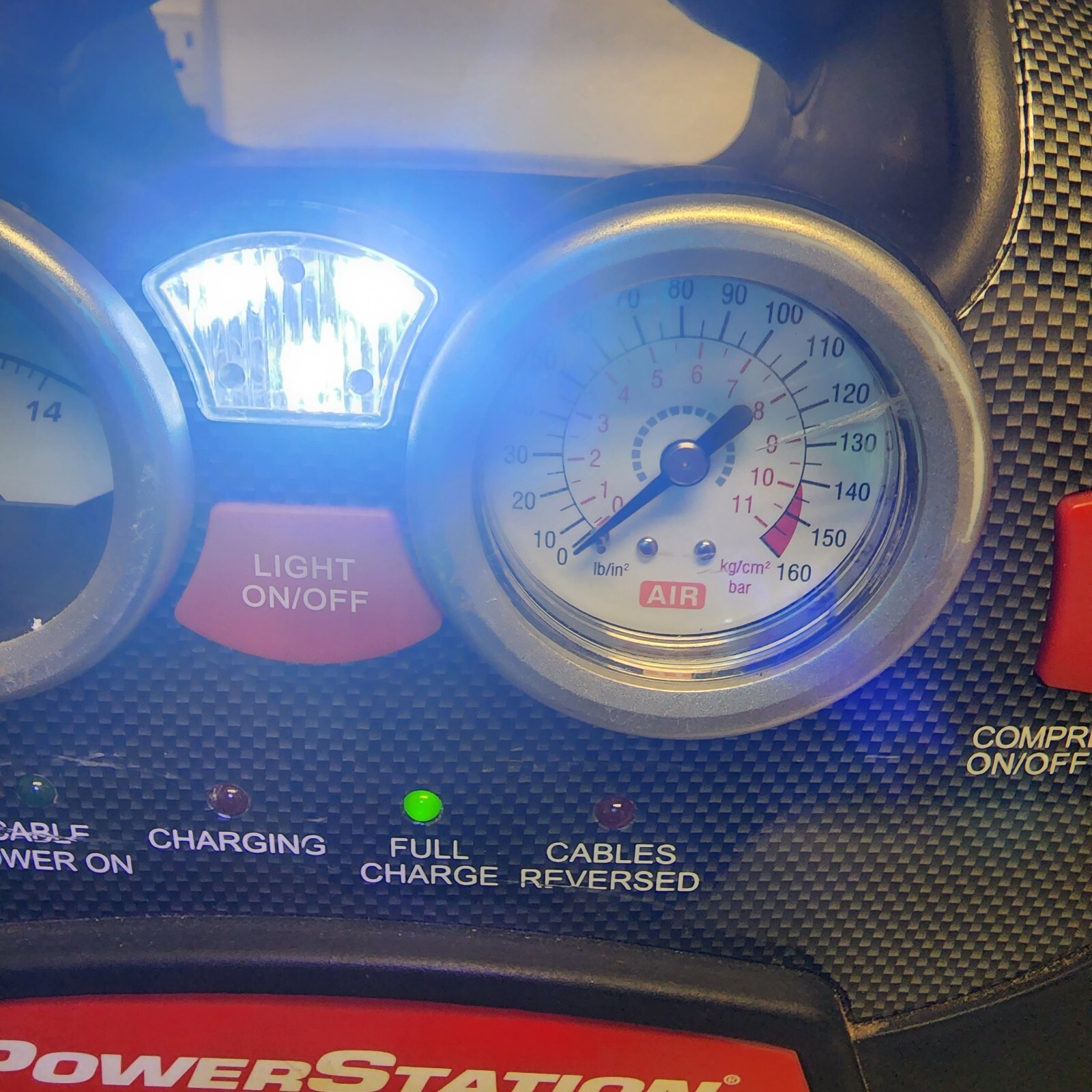 Powerstation PSX2 Heavy Duty Portable Jump Starter LED Work Light Air