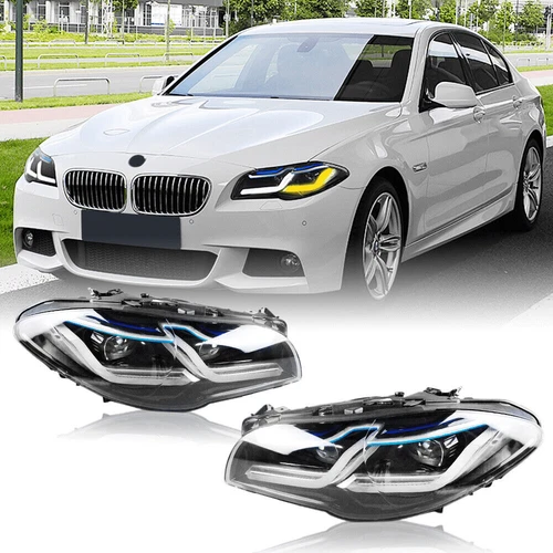 BMW 5 Series F10 M5 Xenon Headlights G30 LED DRL Lamps Update - FULL SET - Picture 18 of 19