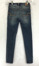 American Eagle Hi Rise Jegging / Distressed Stretch Denim Jeans / Size 00 Short