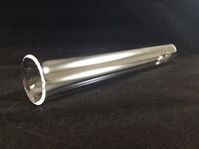 Clear quartz test tube, round bottom, 10ml, OD15mm*ID12mm*L100mm, #FQ-TT-1010