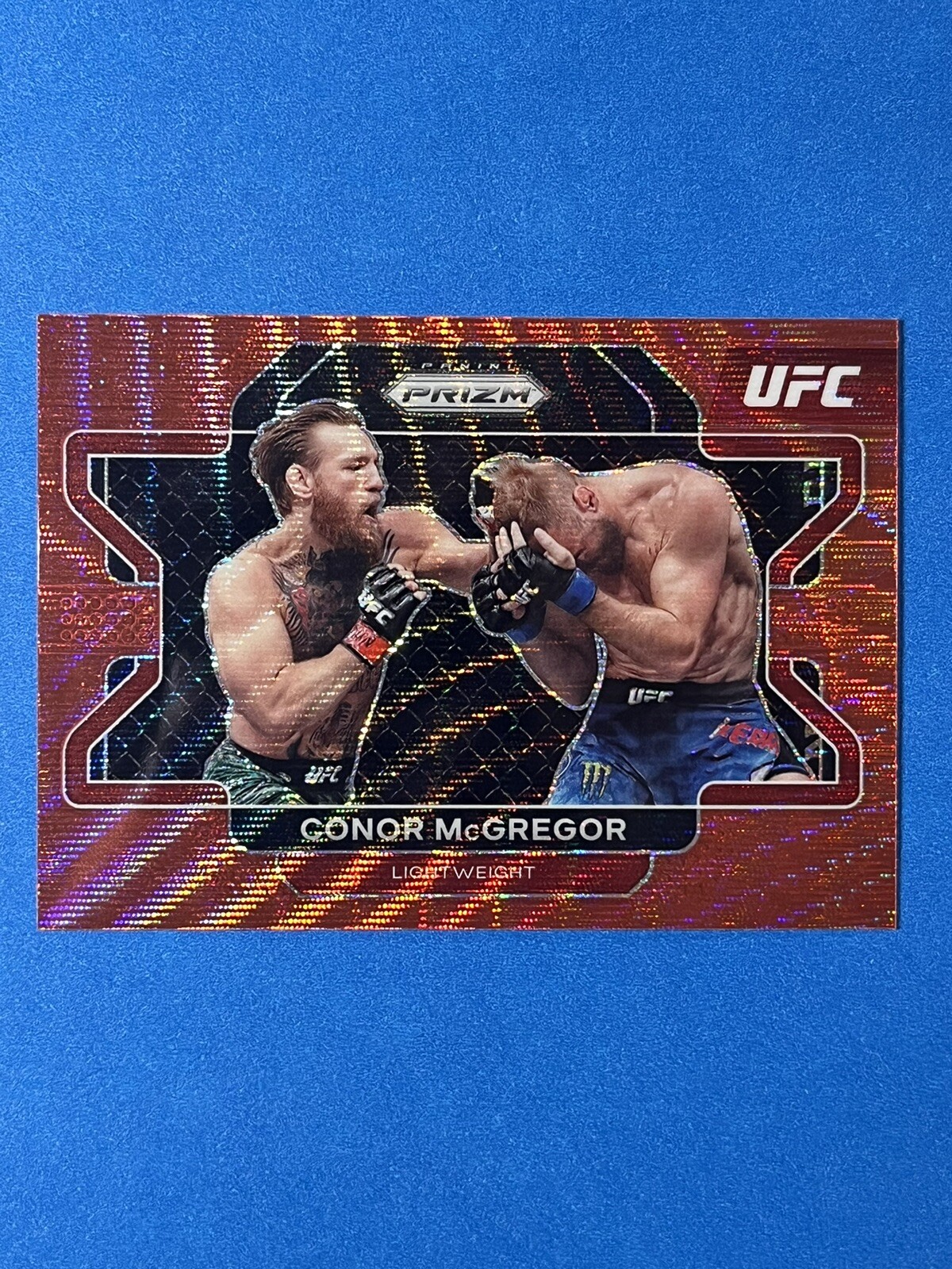 Conor McGregor 2022 Panini Prizm UFC Red Wave Prizm #39