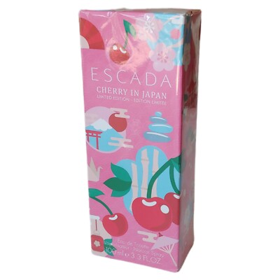 Escada Cherry in Japan Limited Edition 3.3oz Perfume Spray New Sealed Box USA