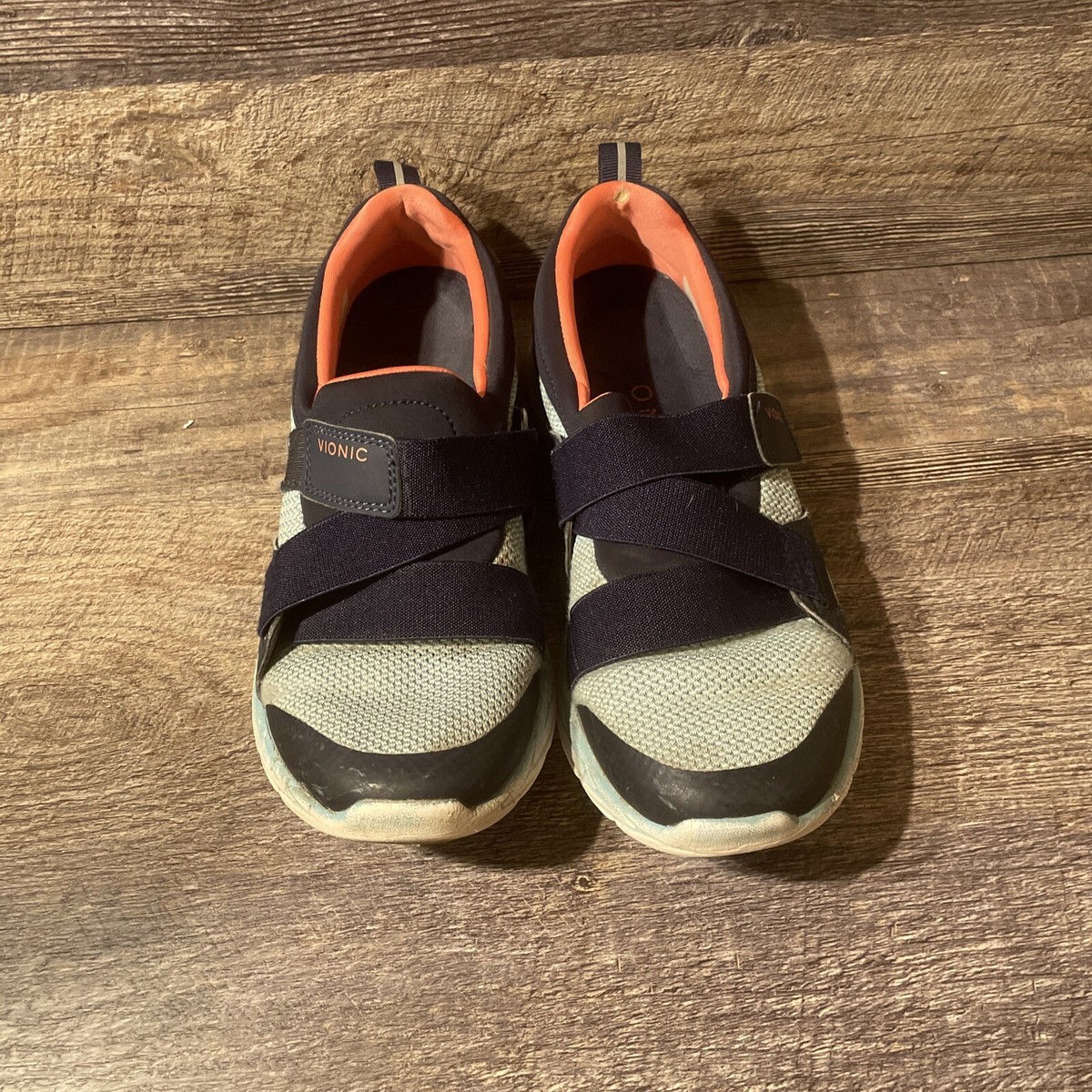 Vionic Tennis Shoes Strappy Hole On Back Not Noticeable Size