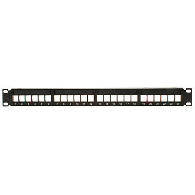 Audtek PRFK Keystone Rack Mount Blank Panel 24 Port
