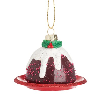 Sass & Belle Weihnachten Pudding Form Baumschmuck Essen inspiriert Geschenkidee