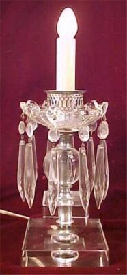 Art Deco Lamp Drop Prism Bedroom Dining Room Elegant Glass Clear Electric VTG