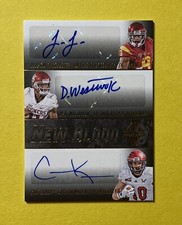 2017 MAJESTIC FOOTBALL SMITH-SCHUSTER WESTBROOK KUPP TRIPLE AUTO /5 #NB-SWK