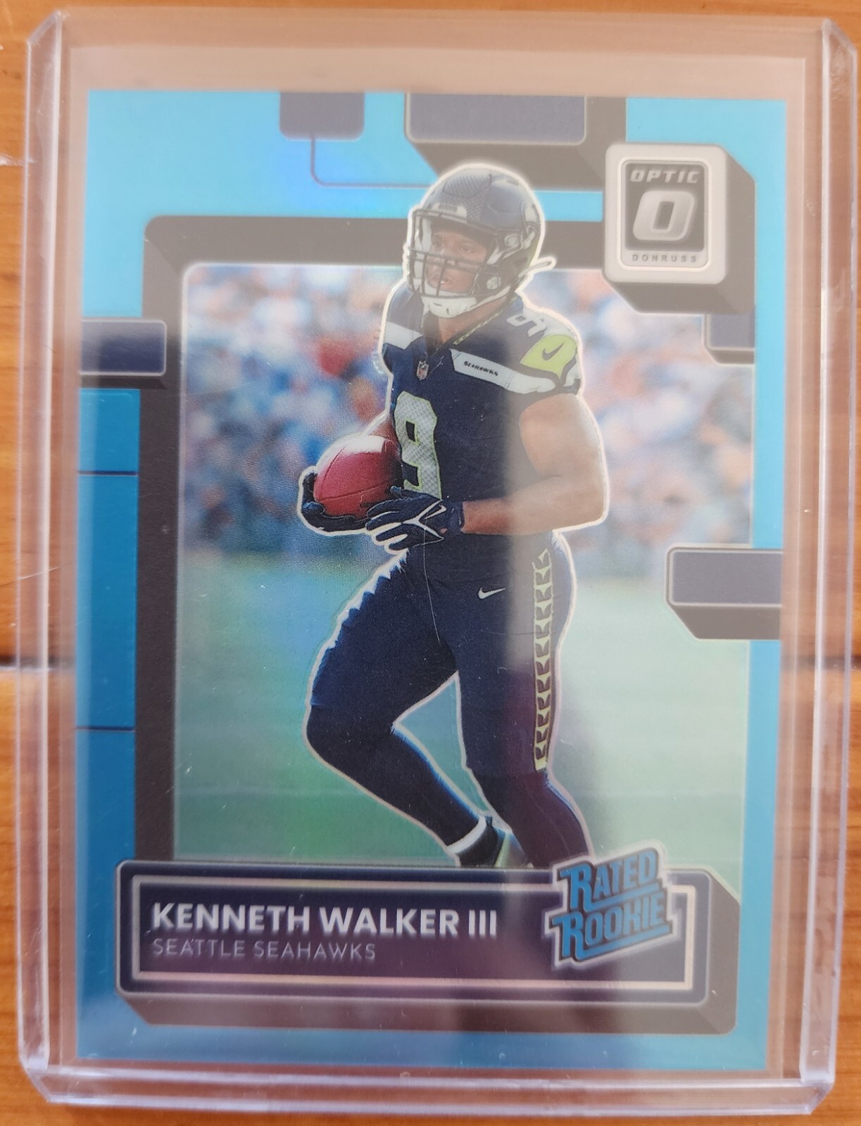 2022 Panini Donruss Optic - Rated Rookie Aqua Prizm #218 Kenneth Walker III /299