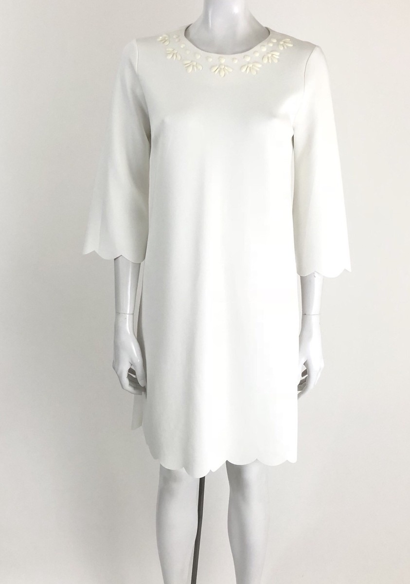 beaded collar shift dress Grace Elements Women's Size Small White flare silhouette is further Have Fashion Inc. boohoo Women's Petite Chiffon Color:Pink Floral