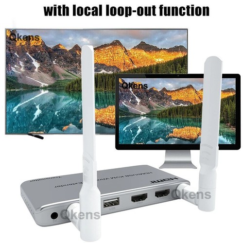 200M Wireless HDMI Extender Video Transmitter Receiver PC To TV Display Adapter - Picture 8 of 15