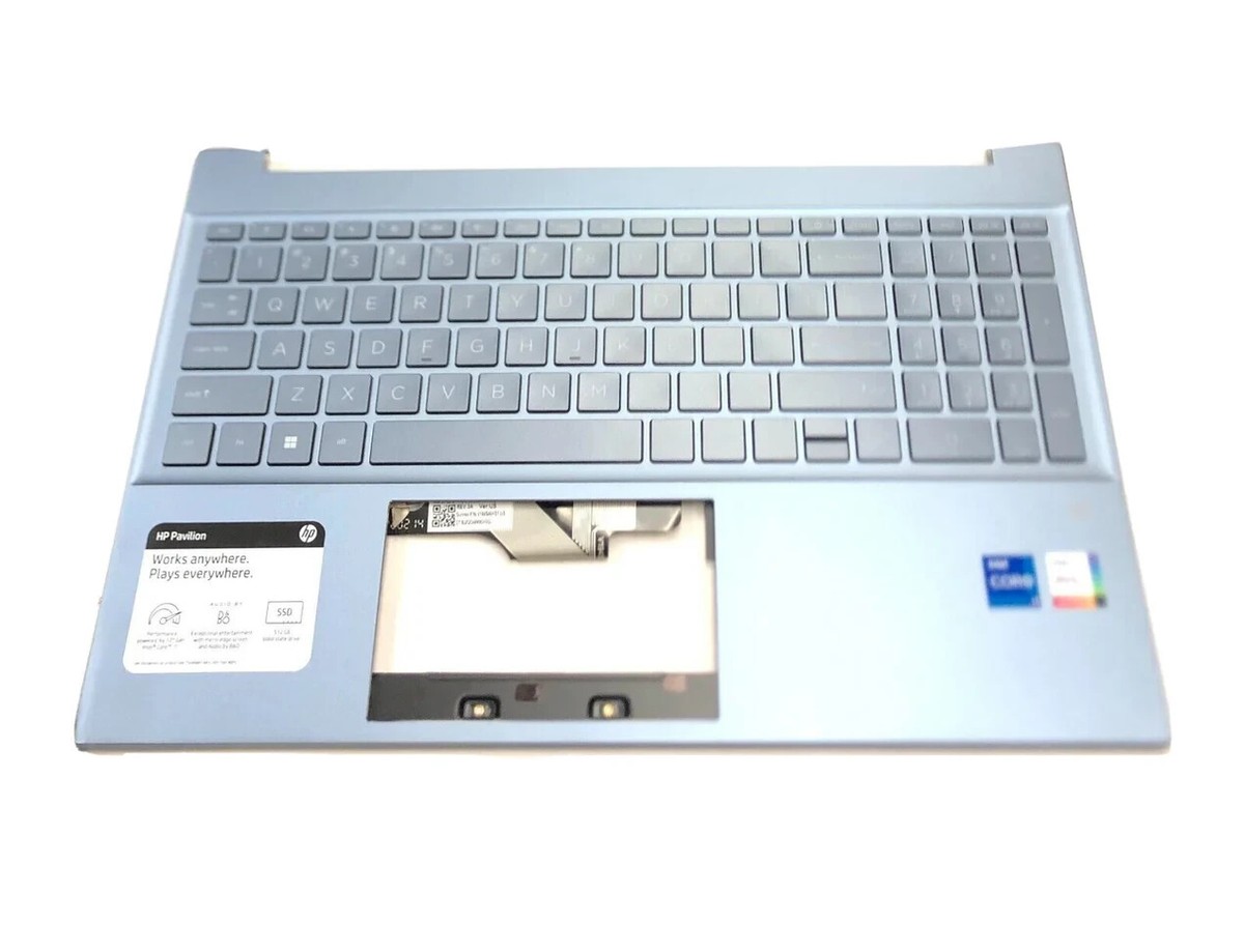 New Genuine HP Pavilion 15-EG 15-EG2073CL Palmrest Keyboard Fog