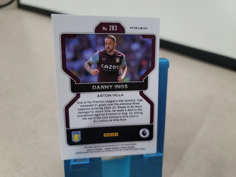 2022-2023 Prizm White Sparkle 283 Danny Ings Aston Villa - Image 2 of 2