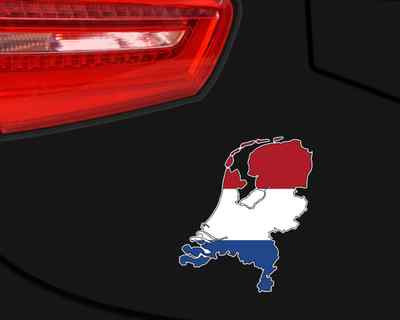 Samunshi Niederlande Aufkleber Autosticker in Nationalfarben  2 Größen