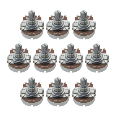 FLEOR 10x A/B 250/500K Potis Gitarre Bass Potentiometer Kurze Split Shaft Potis