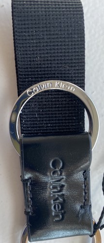 Calvin Klein Portachiavi doppio in pelle nera nuovo con etichette - Foto 4 di 9