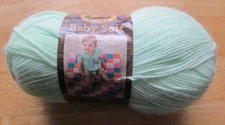 Lion Brand Yarns Baby Soft Acrylic Blend Yarn ~#168 Mint~ 5 oz. / 459 yds.