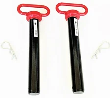2 GOLIATH INDUSTRIAL RED 1-1/4" X 8-1/2" TRACTOR HITCH PINS WAGON TRAILER RHP114