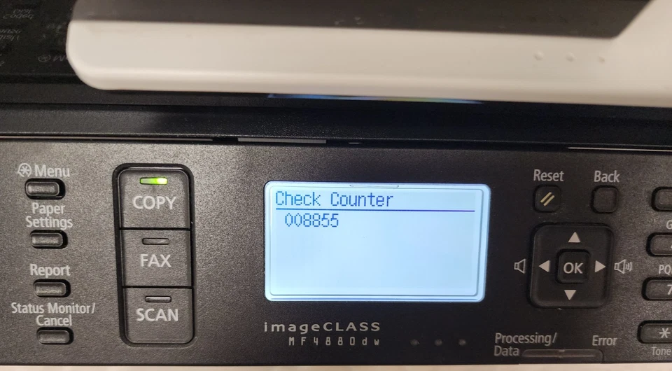 Canon ImageClass MF4880dw Monochrome Printer Copier Scanner 8855 Pages Tested - Image 2 of 4