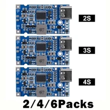 2/4/6pcs Type-C/Micro USB 2S 3S 4S BMS 18W 2A Li Li-ion Battery Charging Module