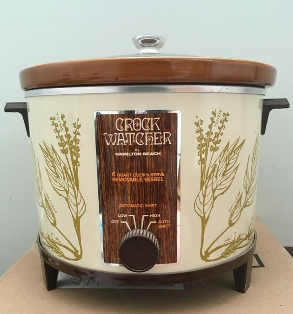 Crock Watcher Vintage Hamilton Beach 6 Quart Cook n' Serve Crock Pot eBay