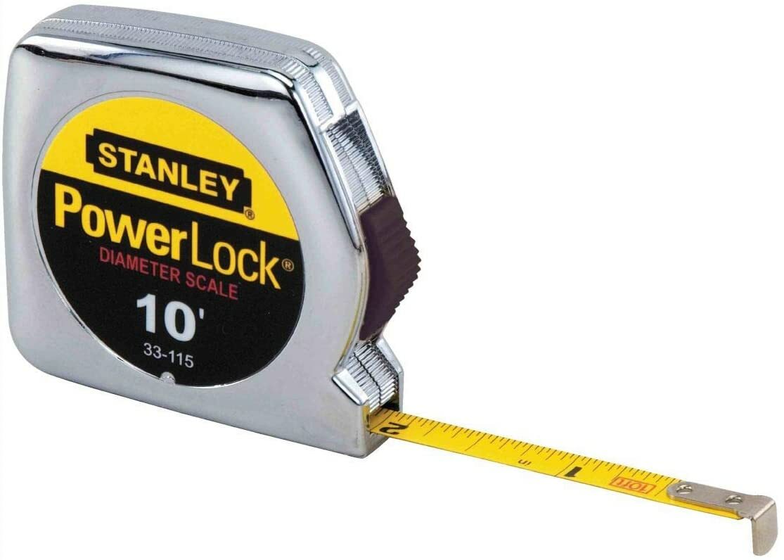 Cinta Métrica Stanley PowerLock 10 Pies (3 Unidades) - Gancho Tru-Zero Resistente, Cinta De Acero Con Revestimiento