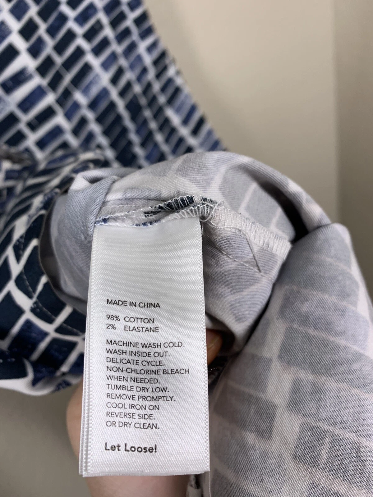 Abito Kate Spade Saturday senza maniche a tubino taglia S alto orlo basso blu bianco