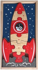 Multilingual Number Puzzle Rocket Ship