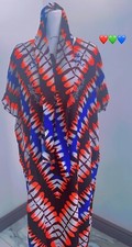 Top Quality Tie Dye Boho Loose Dress Ladies Summer Beach Baggy Kaftan Plus Size