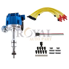 Performance HEI Ignition Distributor w/Cap & Rotor and Spark plug Wire set