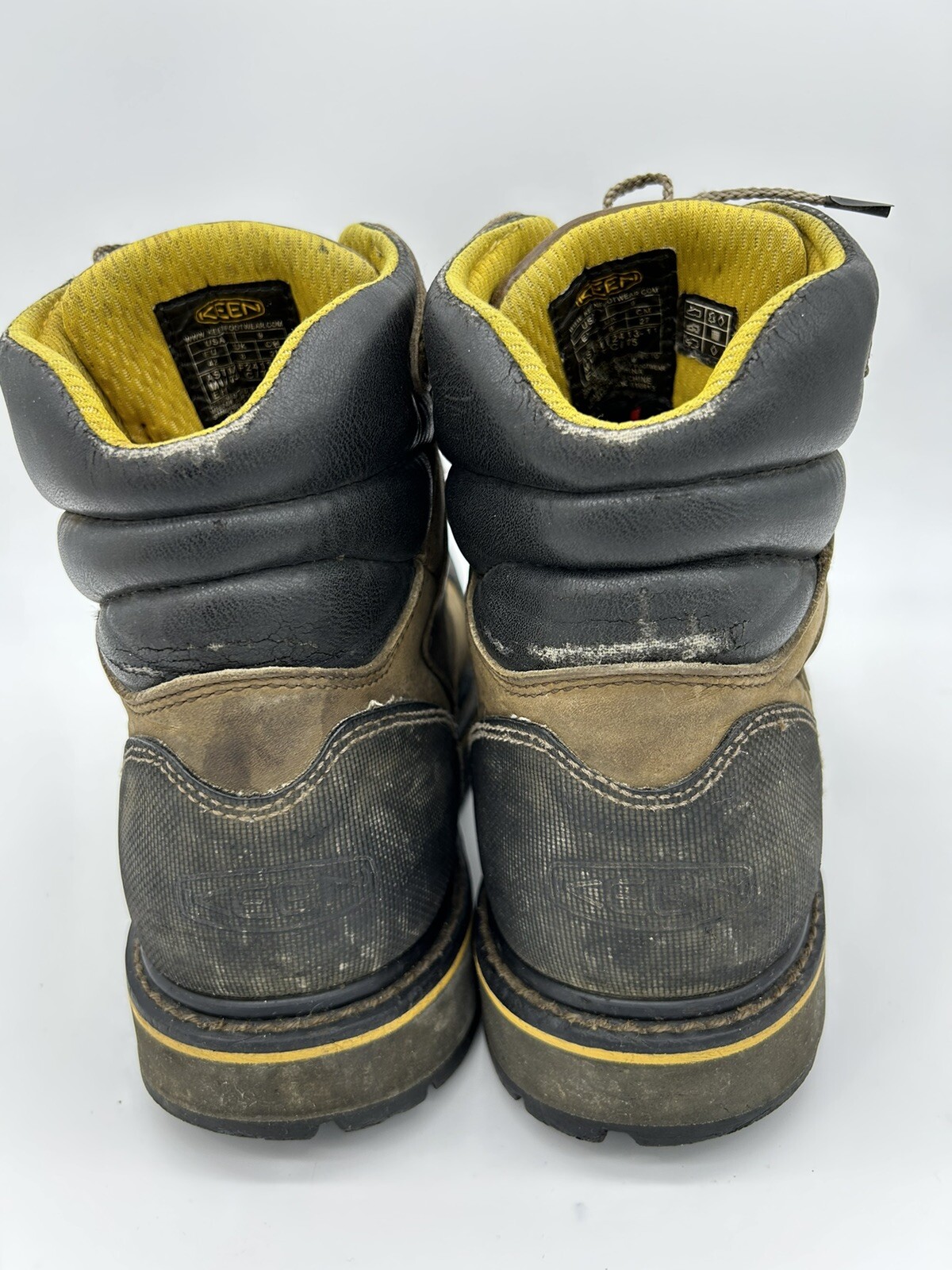 KEEN steel toe lace up boots Men’s size 9 eBay