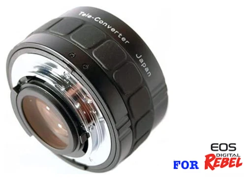 2X OPTICAL 7ELM AUTOFOCUS TELE ZOOM CONVERTER FOR CANON EOS REBEL  T7 T7I T5 T6 - Image 3 of 4