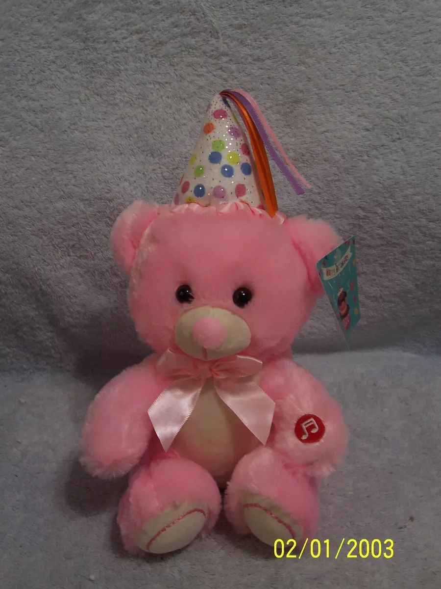 Happy birthday singing teddy bear sale
