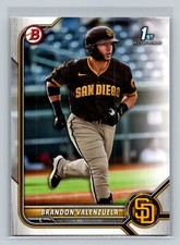 Brandon Valenzuela 2022 Bowman #BP-28 Prospects San Diego Padres C47