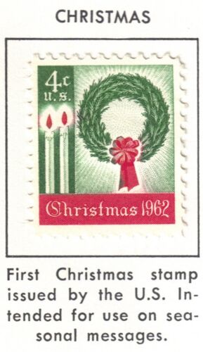 US 1962 premier timbre de Noël, neuf, charnier - Photo 1 sur 1