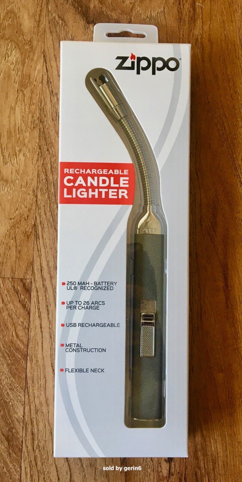 Zippo Rechargeable Candle / Utility Lighter, Dark Gray, 121650, New In Box. Available Now for 24.95