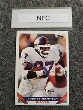 1993 TOPPS RODNEY HAMPTON #25 NEW YORK GIANTS 