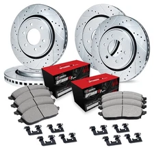 WGUH2-67051 R1 Concepts Brake Disc and Pad Kits 4-Wheel Set Front & Rear
