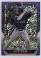 2023 Bowman Chrome Prospects Purple Shimmer Refractor 23/250 Victor Izturis y6z