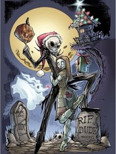 Diamond Painting Kit, Halloween DIY 5D Full Drill Rhinestone Art for Adults Kids