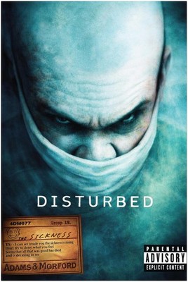 Disturbed Poster   The Sickness   Early 2000s Nu Metal   Giant Records